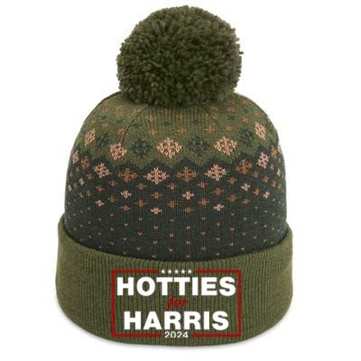 Hotties For Harris 2024 Funny Kamala Harris 2024 The Baniff Cuffed Pom Beanie