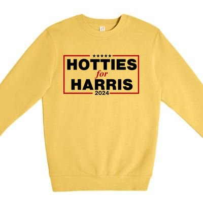 Hotties For Harris 2024 Funny Kamala Harris 2024 Premium Crewneck Sweatshirt