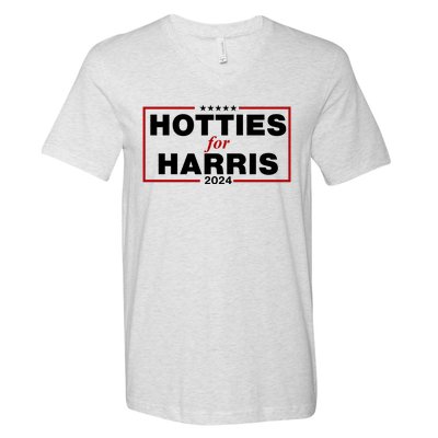 Hotties For Harris 2024 Funny Kamala Harris 2024 V-Neck T-Shirt