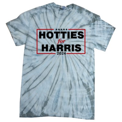 Hotties For Harris 2024 Funny Kamala Harris 2024 Tie-Dye T-Shirt