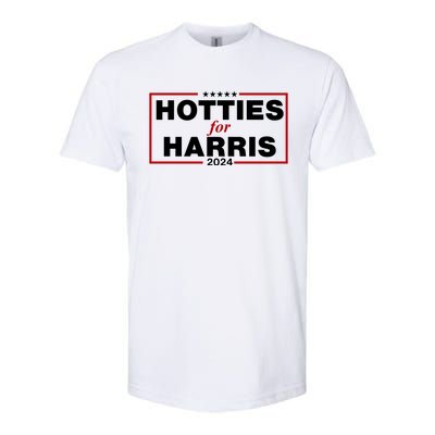 Hotties For Harris 2024 Funny Kamala Harris 2024 Softstyle CVC T-Shirt