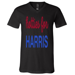 Hotties For Harris 24 Hotties For Harris 2024 V-Neck T-Shirt