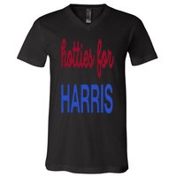 Hotties For Harris 24 Hotties For Harris 2024 V-Neck T-Shirt