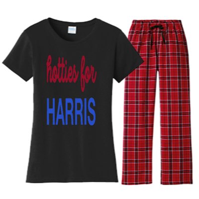 Hotties For Harris 24 Hotties For Harris 2024 Women's Flannel Pajama Set