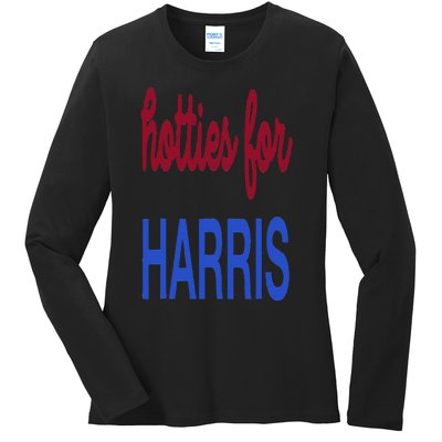 Hotties For Harris 24 Hotties For Harris 2024 Ladies Long Sleeve Shirt