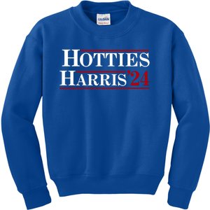 Hotties For Harris 2024 Funny Kamala Harris 2024 Kids Sweatshirt