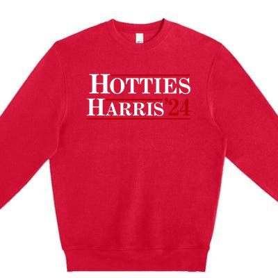 Hotties For Harris 2024 Funny Kamala Harris 2024 Premium Crewneck Sweatshirt