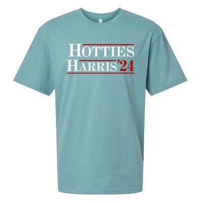 Hotties For Harris 2024 Funny Kamala Harris 2024 Sueded Cloud Jersey T-Shirt