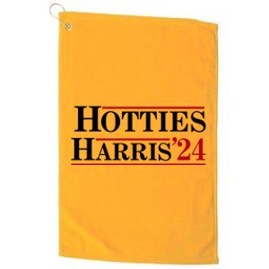 Hotties For Harris 2024 Funny Kamala Harris 2024 Platinum Collection Golf Towel