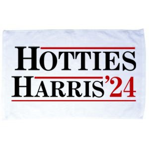 Hotties For Harris 2024 Funny Kamala Harris 2024 Microfiber Hand Towel