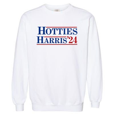 Hotties For Harris 2024 Funny Kamala Harris 2024 Garment-Dyed Sweatshirt