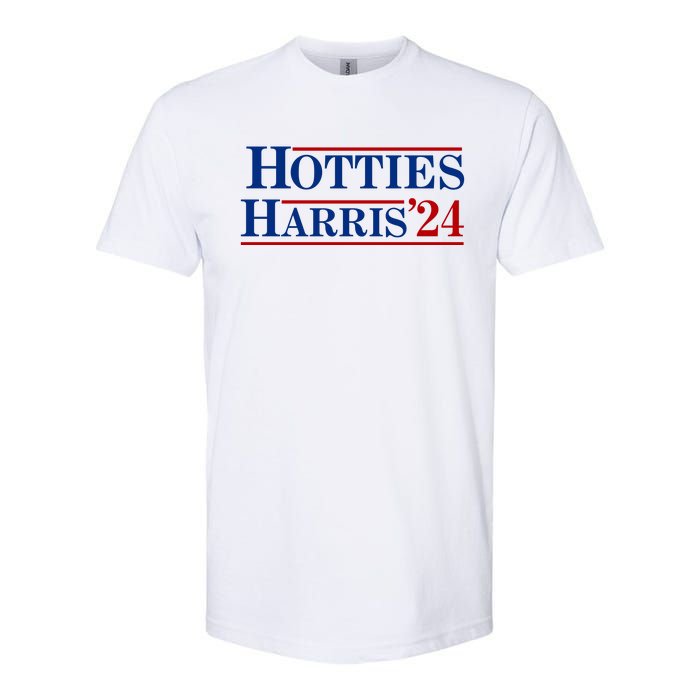 Hotties For Harris 2024 Funny Kamala Harris 2024 Softstyle CVC T-Shirt