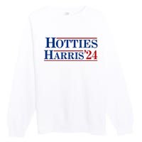 Hotties For Harris 2024 Funny Kamala Harris 2024 Premium Crewneck Sweatshirt