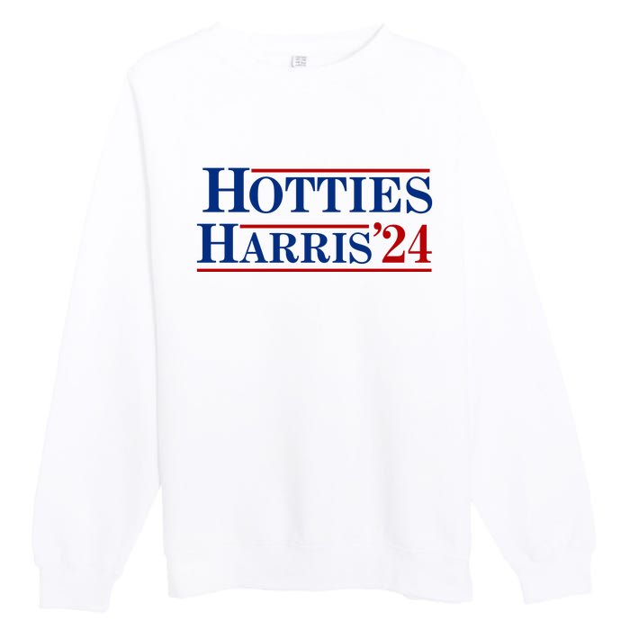 Hotties For Harris 2024 Funny Kamala Harris 2024 Premium Crewneck Sweatshirt