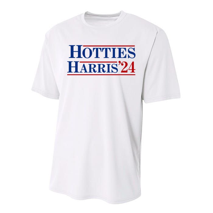 Hotties For Harris 2024 Funny Kamala Harris 2024 Performance Sprint T-Shirt