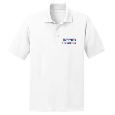 Hotties For Harris 2024 Funny Kamala Harris 2024 PosiCharge RacerMesh Polo