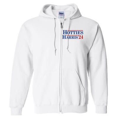 Hotties For Harris 2024 Funny Kamala Harris 2024 Full Zip Hoodie