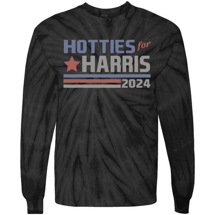 Hotties For Harris 24 Hotties For Harris 2024 Tie-Dye Long Sleeve Shirt