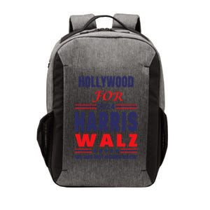 Hollywood For Harris Walz We Are Not Going Back Vector Backpack