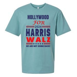 Hollywood For Harris Walz We Are Not Going Back Sueded Cloud Jersey T-Shirt