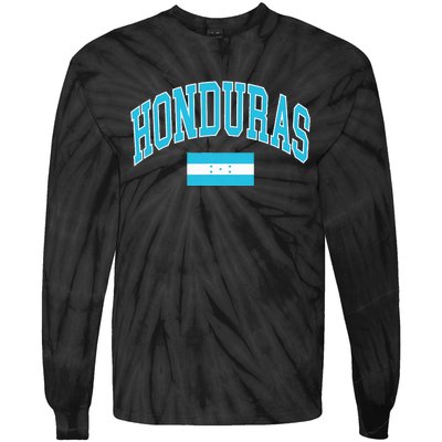 Honduras Flag Tie-Dye Long Sleeve Shirt