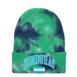 Honduras Flag Tie Dye 12in Knit Beanie