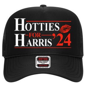 Hotties For Harris 2024 High Crown Mesh Back Trucker Hat