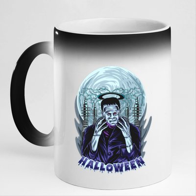 Halloween Frankenstein 11oz Black Color Changing Mug