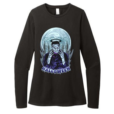 Halloween Frankenstein Womens CVC Long Sleeve Shirt