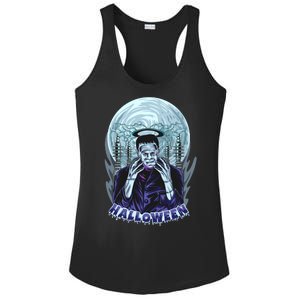 Halloween Frankenstein Ladies PosiCharge Competitor Racerback Tank