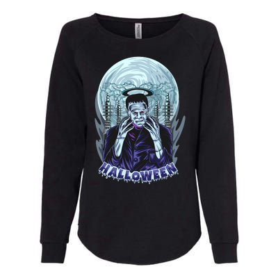 Halloween Frankenstein Womens California Wash Sweatshirt