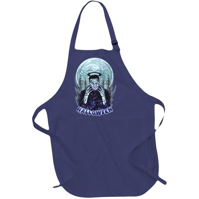 Halloween Frankenstein Full-Length Apron With Pockets