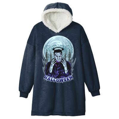 Halloween Frankenstein Hooded Wearable Blanket