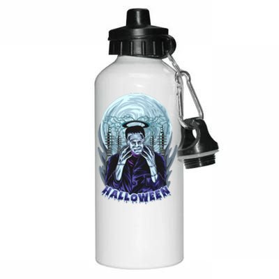 Halloween Frankenstein Aluminum Water Bottle