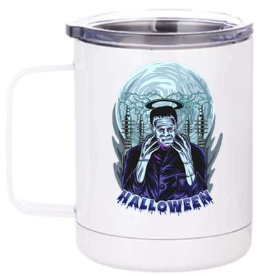 Halloween Frankenstein 12 oz Stainless Steel Tumbler Cup