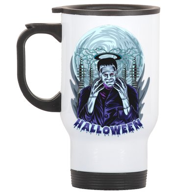 Halloween Frankenstein Stainless Steel Travel Mug