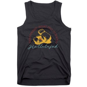 Hard Fought Heart Felt It Is Well Hallelujah Boxing Tank Top