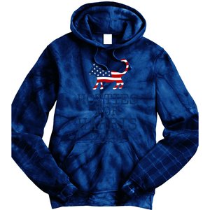 Hotties For Harris 2024 Cat Ladies Kamala Presidential Election 2024 Tie Dye Hoodie