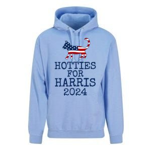 Hotties For Harris 2024 Cat Ladies Kamala Presidential Election 2024 Unisex Surf Hoodie