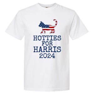 Hotties For Harris 2024 Cat Ladies Kamala Presidential Election 2024 Garment-Dyed Heavyweight T-Shirt