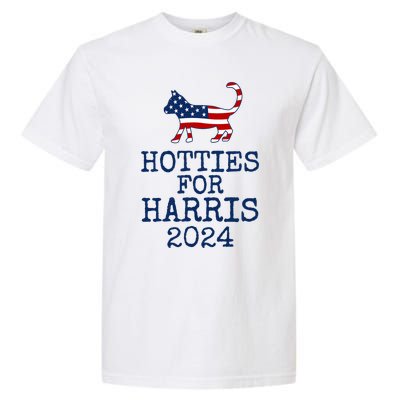 Hotties For Harris 2024 Cat Ladies Kamala Presidential Election 2024 Garment-Dyed Heavyweight T-Shirt