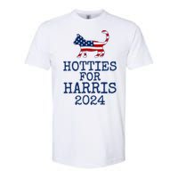 Hotties For Harris 2024 Cat Ladies Kamala Presidential Election 2024 Softstyle CVC T-Shirt