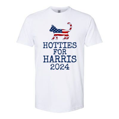 Hotties For Harris 2024 Cat Ladies Kamala Presidential Election 2024 Softstyle CVC T-Shirt