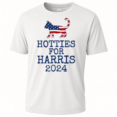 Hotties For Harris 2024 Cat Ladies Kamala Presidential Election 2024 Cooling Performance Crew T-Shirt