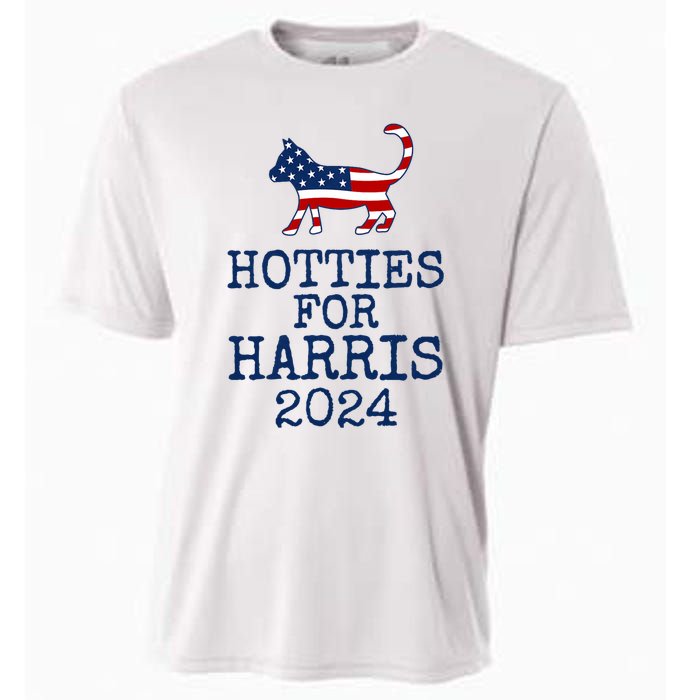 Hotties For Harris 2024 Cat Ladies Kamala Presidential Election 2024 Cooling Performance Crew T-Shirt