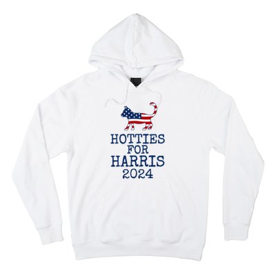 Hotties For Harris 2024 Cat Ladies Kamala Presidential Election 2024 Hoodie