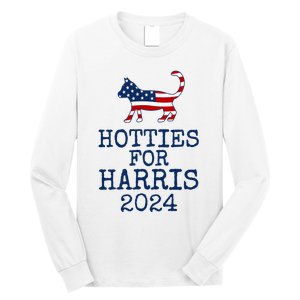 Hotties For Harris 2024 Cat Ladies Kamala Presidential Election 2024 Long Sleeve Shirt