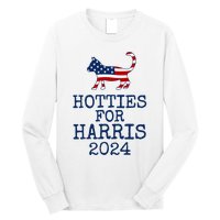 Hotties For Harris 2024 Cat Ladies Kamala Presidential Election 2024 Long Sleeve Shirt