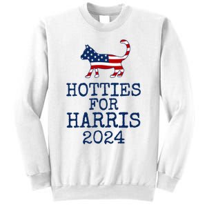 Hotties For Harris 2024 Cat Ladies Kamala Presidential Election 2024 Sweatshirt