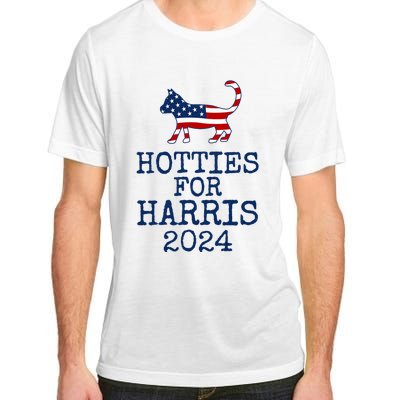 Hotties For Harris 2024 Cat Ladies Kamala Presidential Election 2024 Adult ChromaSoft Performance T-Shirt